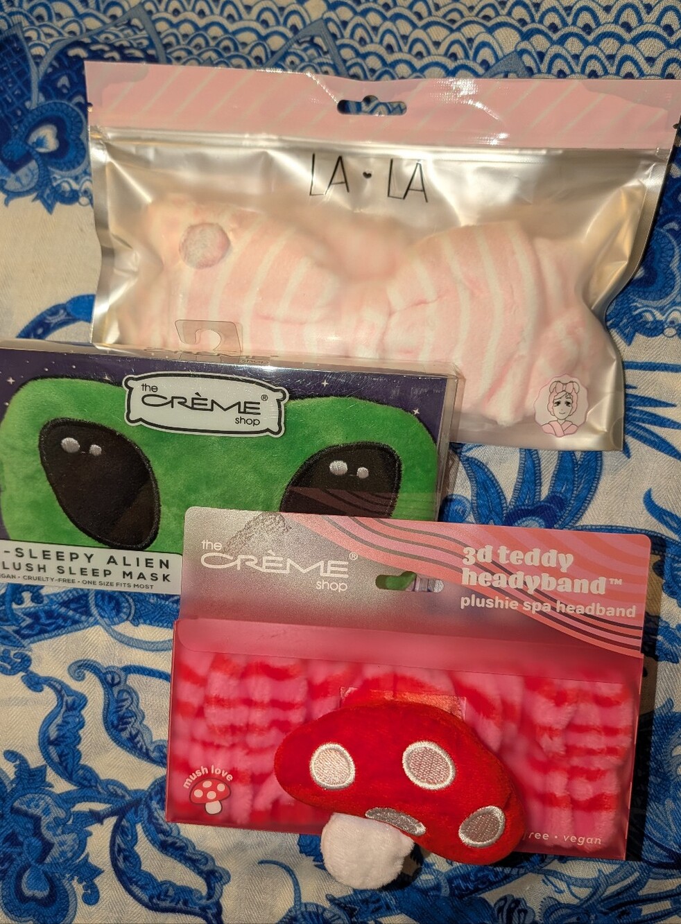 🆕 2 Spa Headbands + 1 Sleep Mask from The Creme Shop